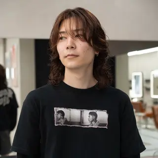 ミディアム パーマ メンズパーマ特化 リズムのヘアスタイル
