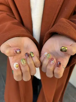 ネイル なぽ ❤︎長さだし / 韓国nailのネイルデザイン