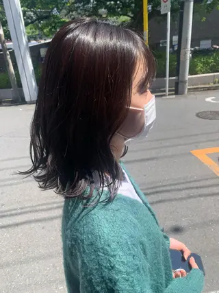 ミディアム カラー 💖クボ モモ💖のヘアスタイル