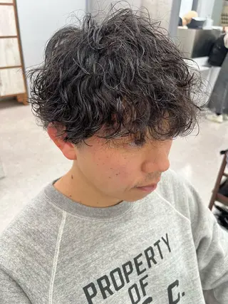 パーマ メンズ 🍐シャドウパーマ メンズ特化/守岡🍐のヘアスタイル
