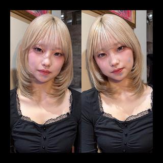 ミディアム カラー mai / linoah˚✧のヘアスタイル