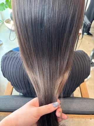 ロング カラー 透明感カラー💎前髪 顔まわり/小由葵のヘアスタイル