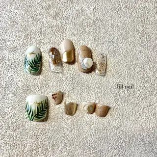 ミディアム pllia beautyのネイルデザイン