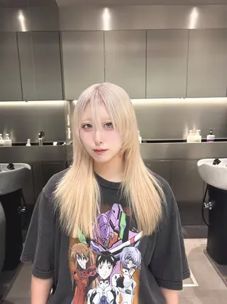 ロング カラー 心斎橋haruka| hair *eyeのマツエク・マツパデザイン