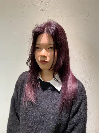 ロング カラー ケアパーマ/ケアブリ ーチdaisukeのヘアスタイル