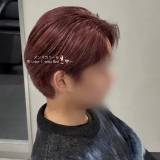 ショート カラー メンズ 透明感カラー🪼🩵 𝐑𝐢𝐧のヘアスタイル
