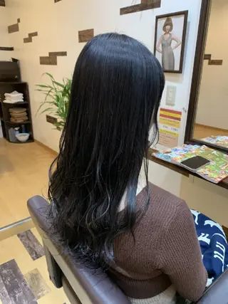 ロング カラー サトウ シューイチのヘアスタイル