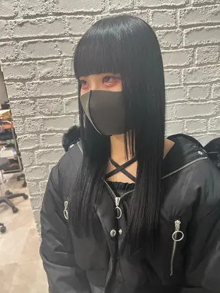 ロング カラー 髪質改善ストレート Kantaのヘアスタイル