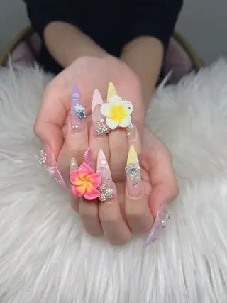 ネイル Lee Nails チップ長さだし専門店のネイルデザイン