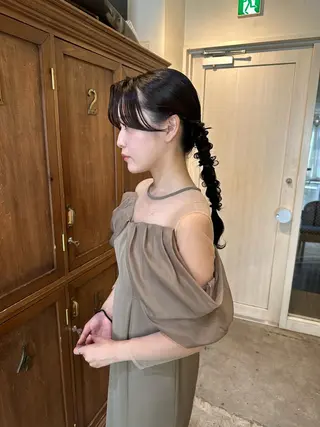 ロング カラー ヘアアレンジ カットモデル募集中 ／HARUKA🎀のヘアスタイル