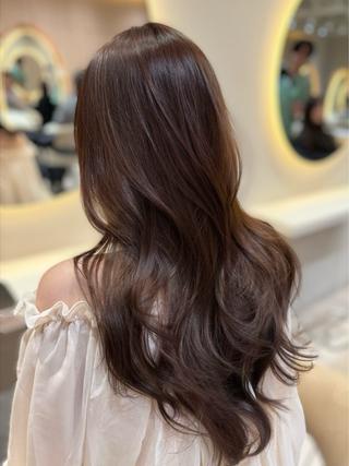 ロング カラー 透明感カラー🤎 中川智帆のヘアスタイル