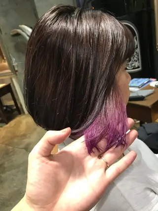 ショート カラー パーマ ヘアアレンジ メンズ キッズ ネイル マツエク・マツパ サロンドミルク 渋谷高比良のヘアスタイル