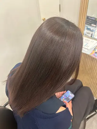 セミロング カラー SHIAN なつきのヘアスタイル