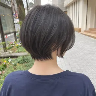 ショート 韓国ヘア🇰🇷／ 艶カラー鈴木萌愛🩶のヘアスタイル
