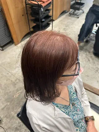 カラー カエデ🐬 カットモデルのヘアスタイル