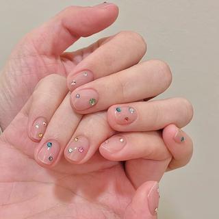 ネイル By moonネイル 🌷ワンホン/韓国風のネイルデザイン