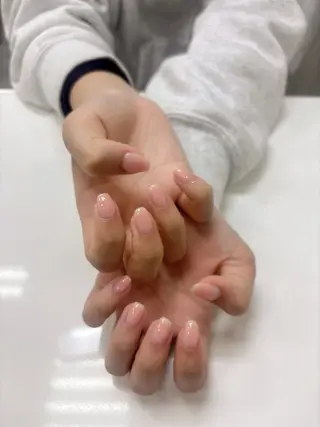 ネイル 透明感ネイル/ 絢音🎀のネイルデザイン