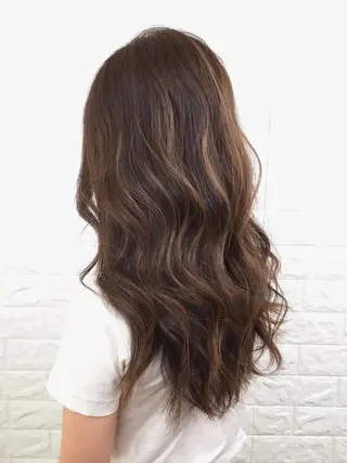 ロング カラー 髪質改善縮毛矯正 美容師✂️山崎竜二のヘアスタイル