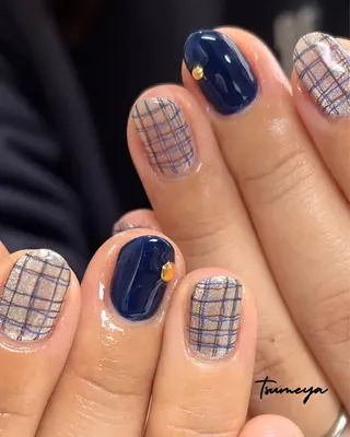 ネイル tsumeya ゆるかわ手描きネイルのネイルデザイン