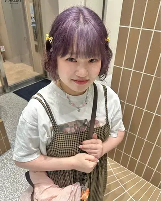 ミディアム カラー ピンクカラー/カラー 新宿美容室🎀のヘアスタイル