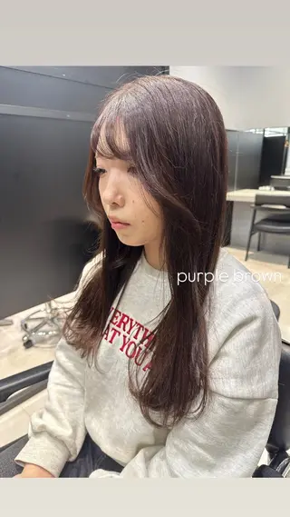 ロング カラー 天野 瑠真のヘアスタイル