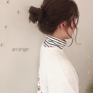 ミディアム ヘアアレンジ 市川 千夏のヘアスタイル