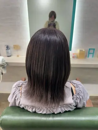 ミディアム カラー 縮毛矯正/髪質改善 /関内/あべももこのヘアスタイル