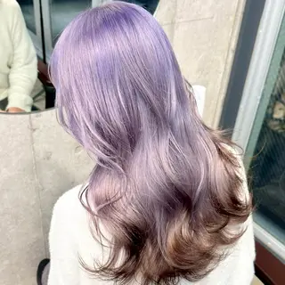 ミディアム カラー パーマ メンズ ⭐️ハイトーン⭐️ 💕SAKURA💕のヘアスタイル