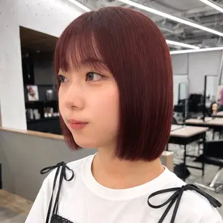 ショート カラー ヘアアレンジ 暖色/ショート/ボブ /hana🌸のヘアスタイル