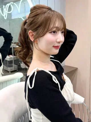 カラー 縮毛矯正ブリーチなし 🍒❤ゆうきのヘアスタイル