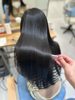 ロング カラー 髪質改善🩵縮毛矯正 代々木/木下のヘアスタイル
