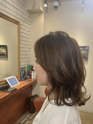 ミディアム カラー flencia 丸 和博|カットのヘアスタイル