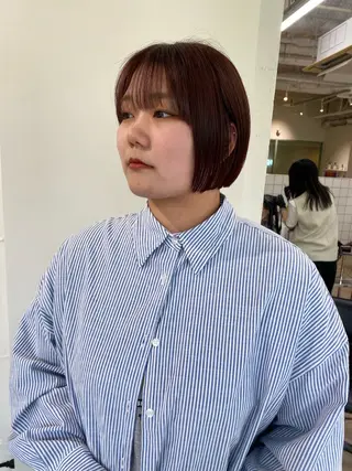 ショート カラー LUVISM新潟🎀 透明感カラー/ミユのヘアスタイル