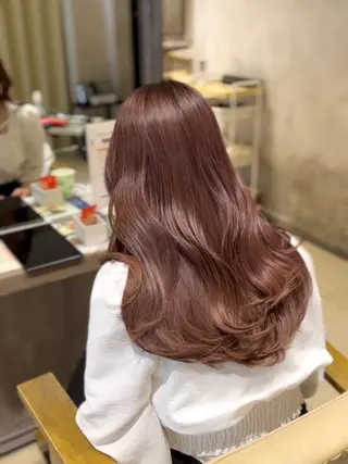 セミロング カラー 高槻No.1🇰🇷 韓国ヘア 橋口陽太のヘアスタイル