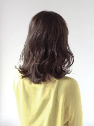 ミディアム カラー 髪質改善縮毛矯正 美容師✂️山崎竜二のヘアスタイル