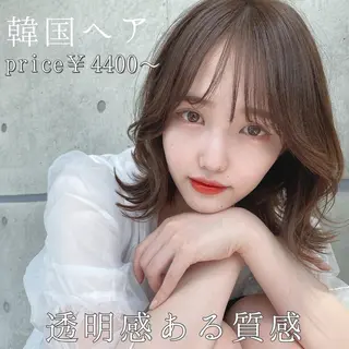 ミディアム カラー ヘアアレンジ ダブルカラー｜ なおき｜池袋美容師のヘアスタイル