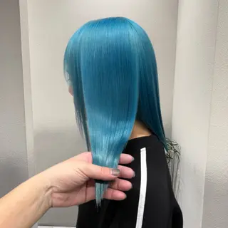 ミディアム カラー ✨ブリーチ支持No1 複雑履歴修正/舘岡のヘアスタイル