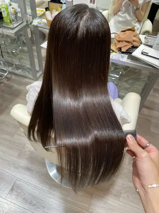 ロング カラー 髪質改善・縮毛矯正 濱　泰賀のヘアスタイル