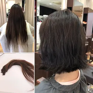 ミディアム 反橋 聖のヘアスタイル