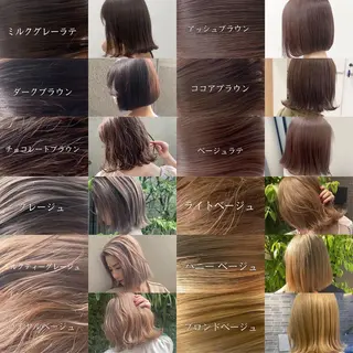 ミディアム カラー 🌿レイヤー/ブリー チ/🌿JINのヘアスタイル