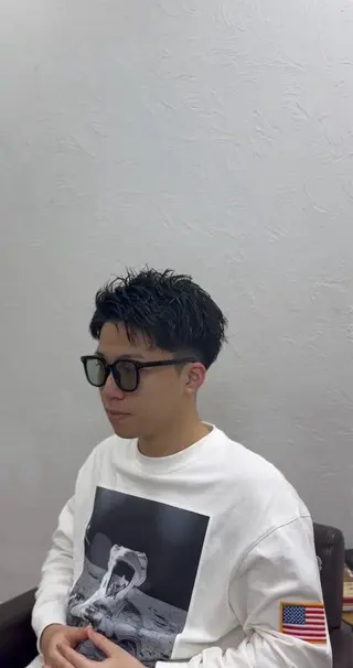 メンズ 岩沢 奏多のヘアスタイル
