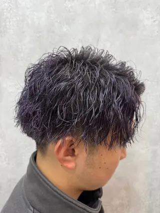ショート パーマ メンズ 高井 柊のヘアスタイル