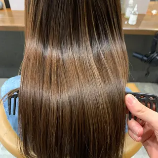 セミロング enx天王町店 伊藤 愛央のヘアスタイル