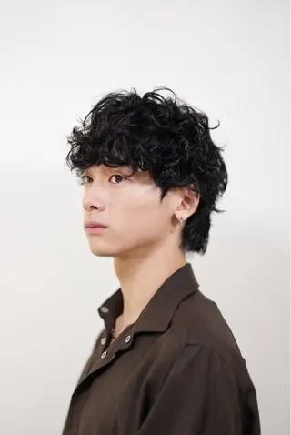ショート パーマ メンズ 似合わせパーマ🔥 河浪 大智のヘアスタイル