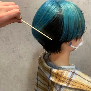 ショート カラー 💁♂️メンズカッ トパーマ💈大田涼華のヘアスタイル