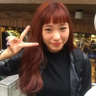 ロング カラー ニシムラ コウイチのヘアスタイル