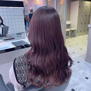 ロング カラー ヘアアレンジ ピンク・ベージュ🩰 カラー🫧とらのヘアスタイル