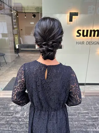 ロング カラー ヘアアレンジ 「sumi」 AMIのヘアスタイル