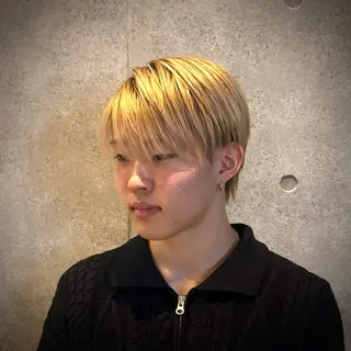 メンズ アニメデザイン美容師 ブリーチカラー/僚汰のヘアスタイル