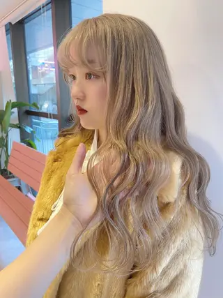 ロング カラー ヘアアレンジ 天神レイヤーカット No.1💖マユカのヘアスタイル